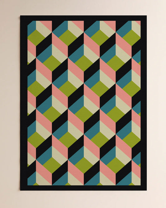 Repasador Rombos Rosa